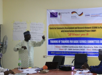 CCDRN Facilitates Training aimed at strengthening community’s capacity to maintain public facilities in Northeast Nigeria