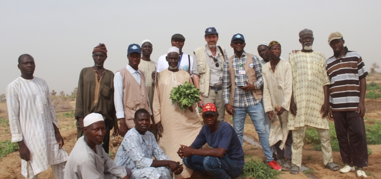 CCDRN Hosts WFP Communication Team at Project sites in Bade